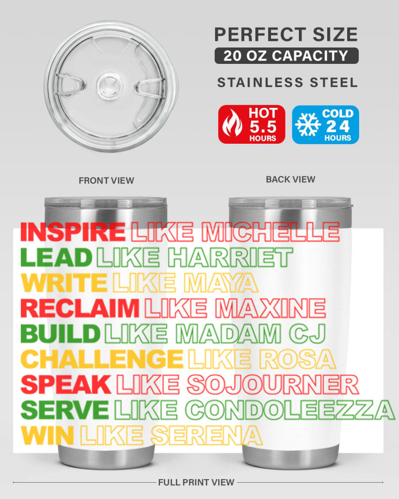 inspire like michelle 107#- black words phrases- Cotton Tank