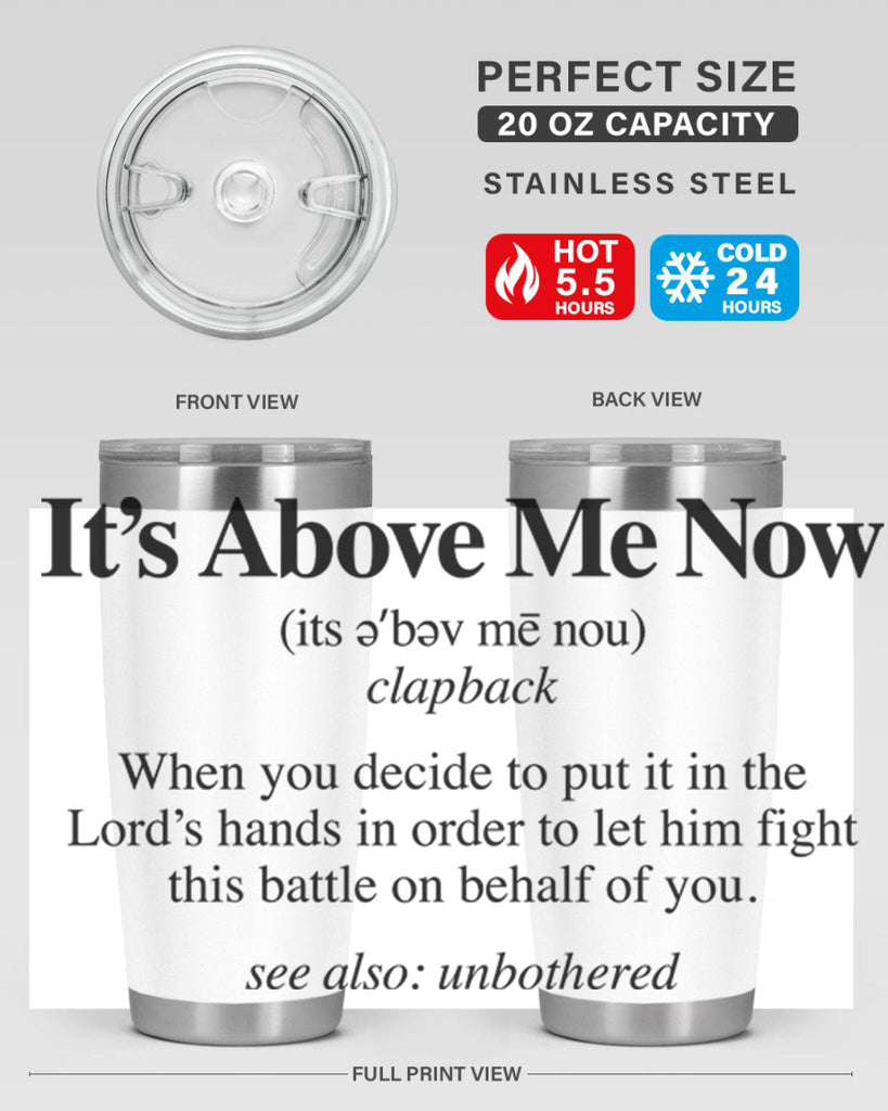 its above me now definition 105#- black words phrases- Cotton Tank