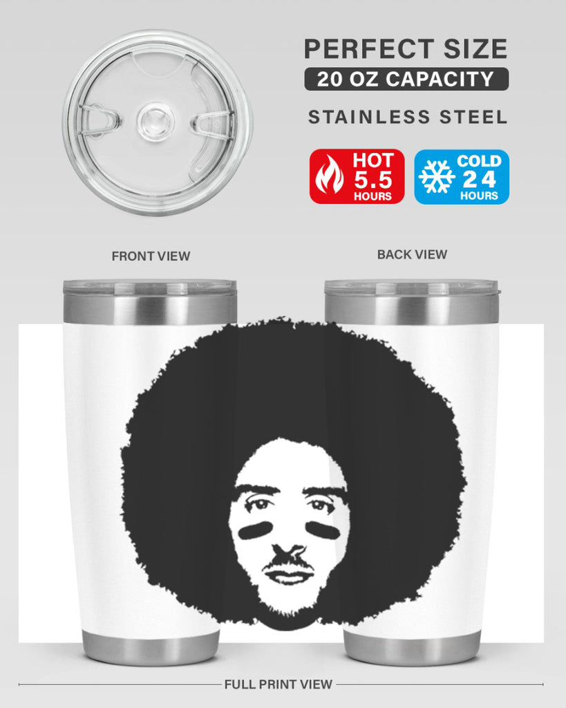 kaepernick 23#- black men - boys- tumbler