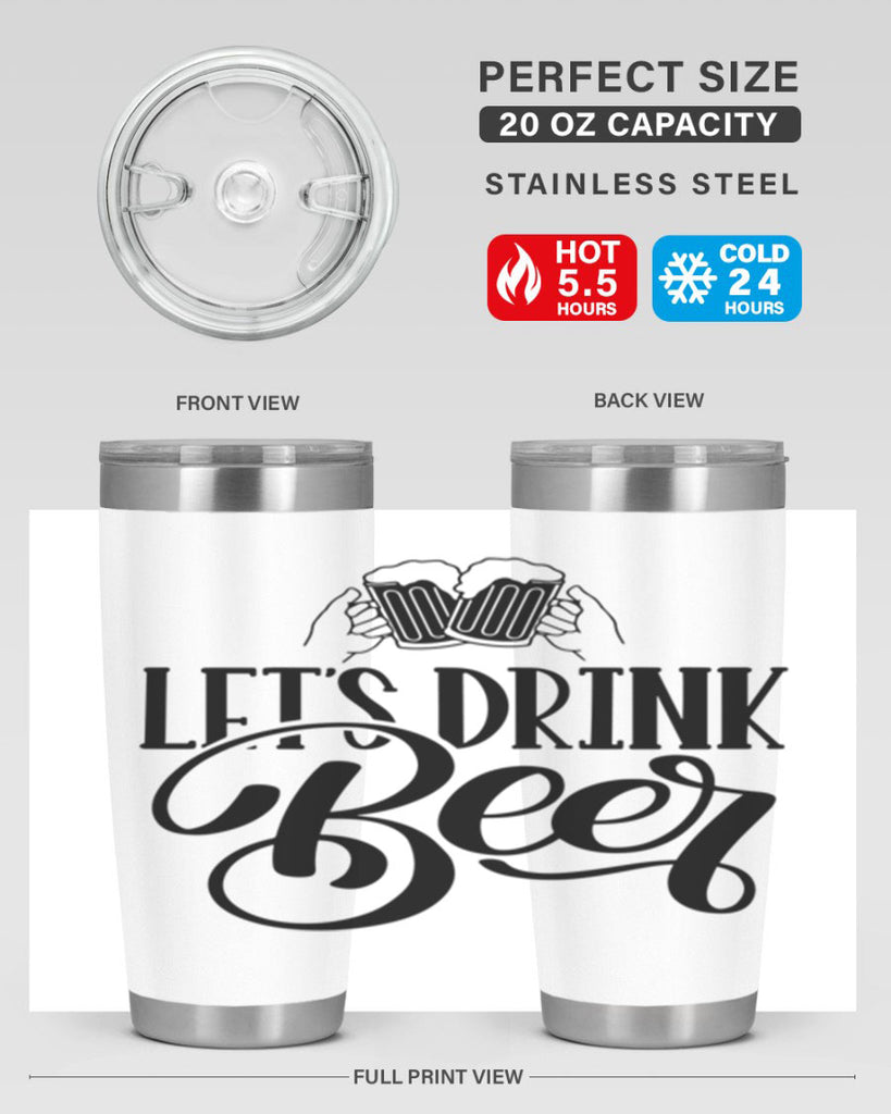 lets drink beer 29#- beer- Tumbler