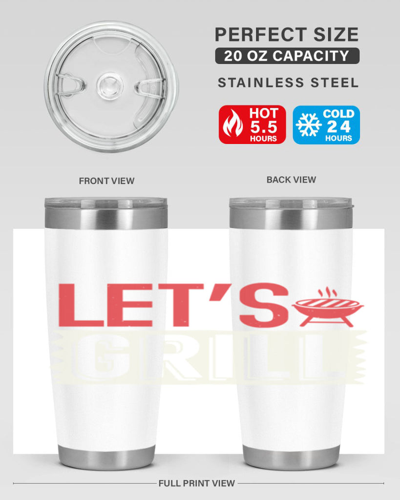 lets grill 25#- bbq- Tumbler