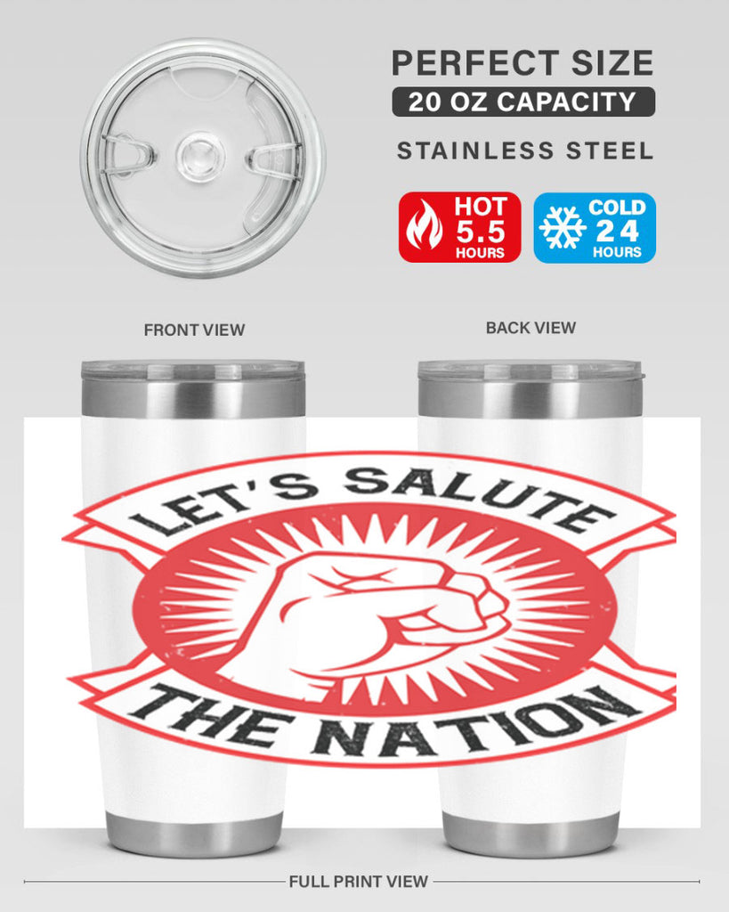 lets selut the nation Style 126#- Fourt Of July- Tumbler