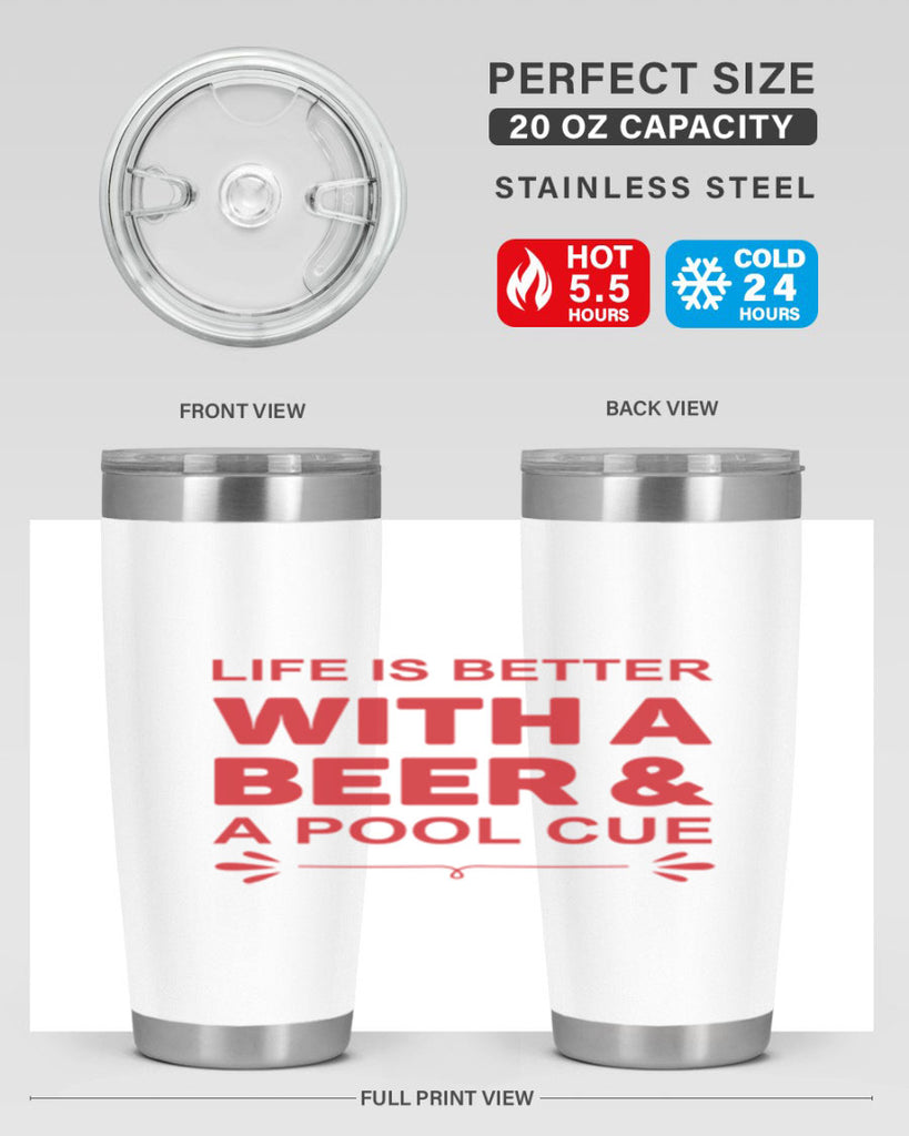 life is better 64#- beer- Tumbler