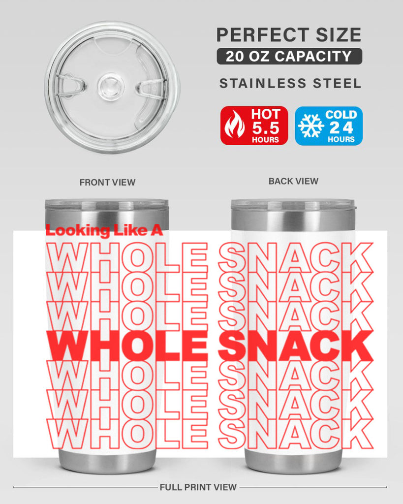 looking like a whole snack 95#- black words phrases- Cotton Tank