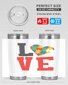 love Style 29#- autism- Tumbler