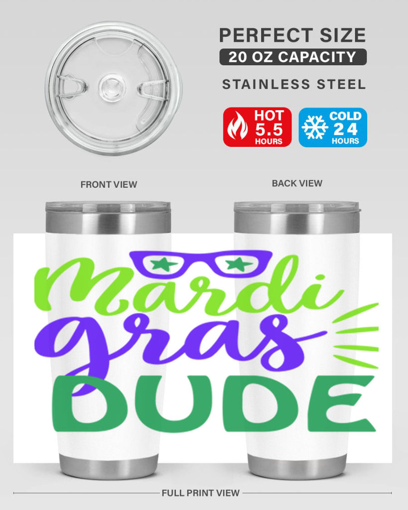 mardi gras dude 10#- mardi gras- Tumbler