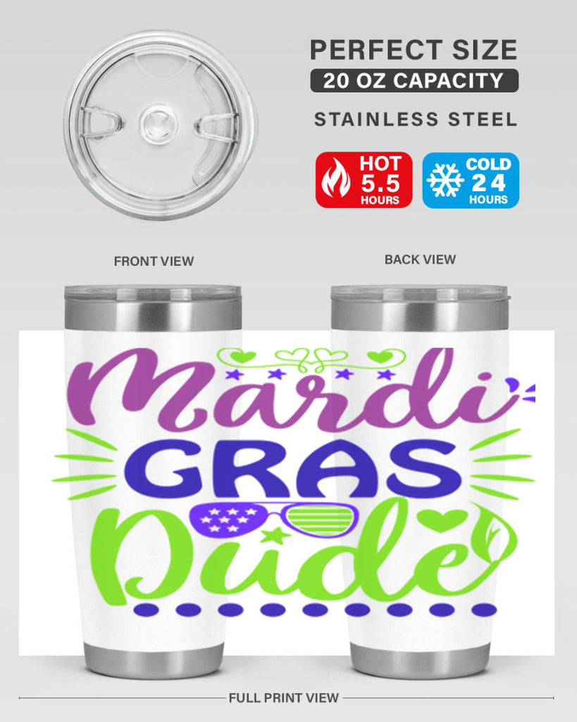 mardi gras dude 9#- mardi gras- Tumbler
