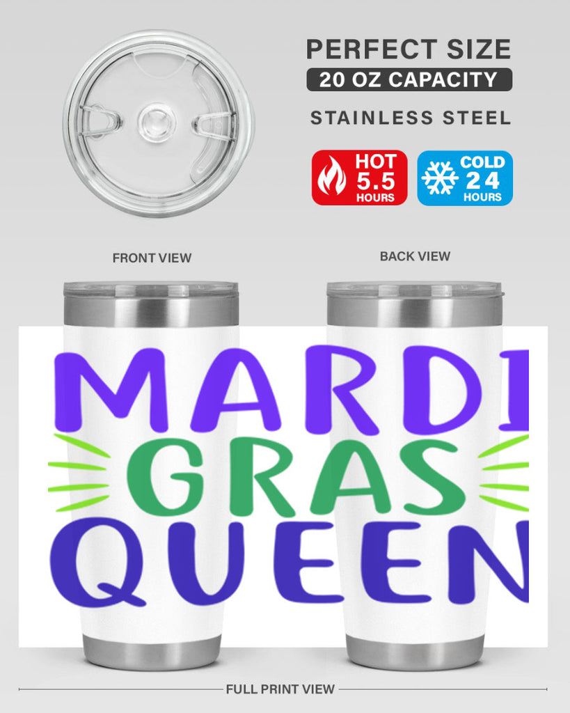 mardi gras queen 7#- mardi gras- Tumbler