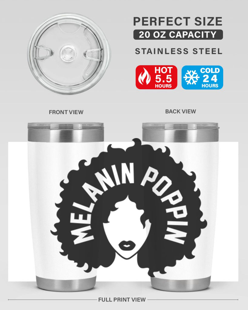 melanin poppin 85#- black words phrases- Cotton Tank