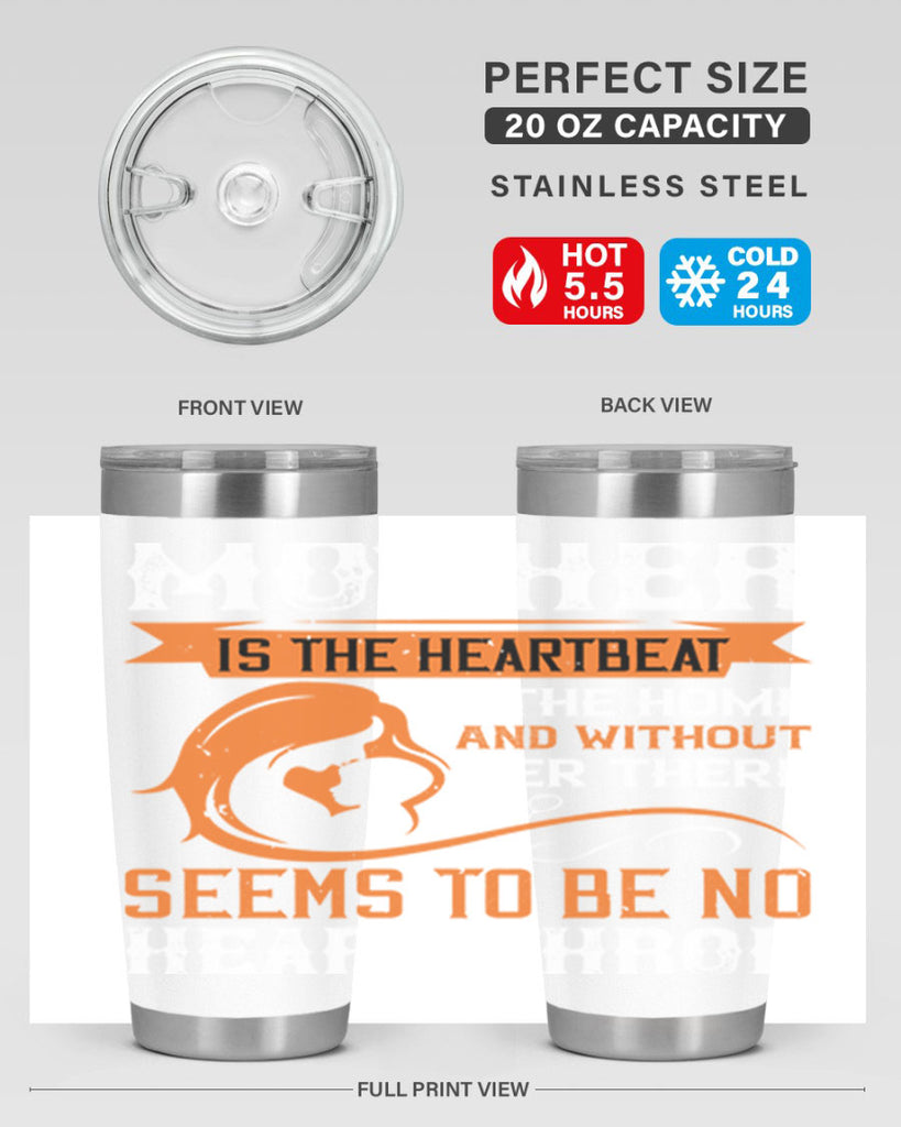 mother is the heartbeat 65#- mothers day- Tumbler