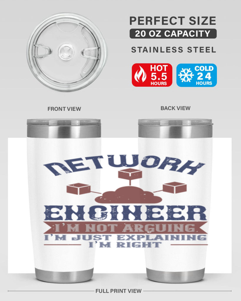 network engineer I am not arguing Im just explaining im right Style 42#- engineer- tumbler