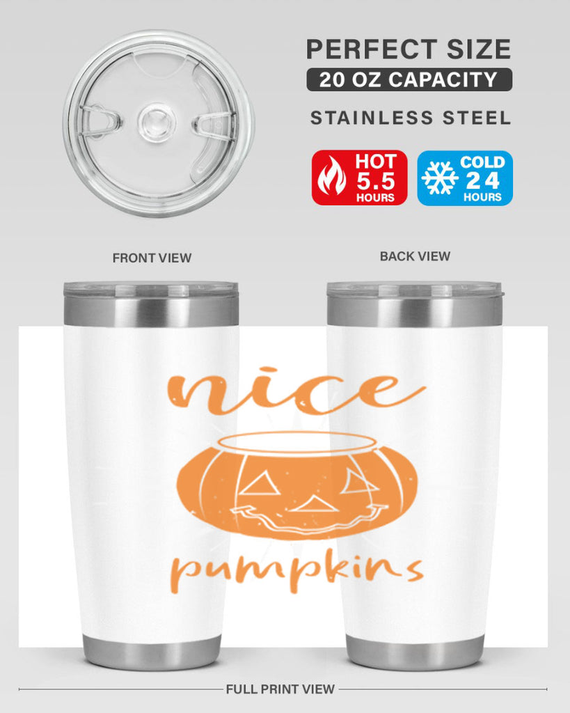 nice pumpkins 138#- halloween- Tumbler