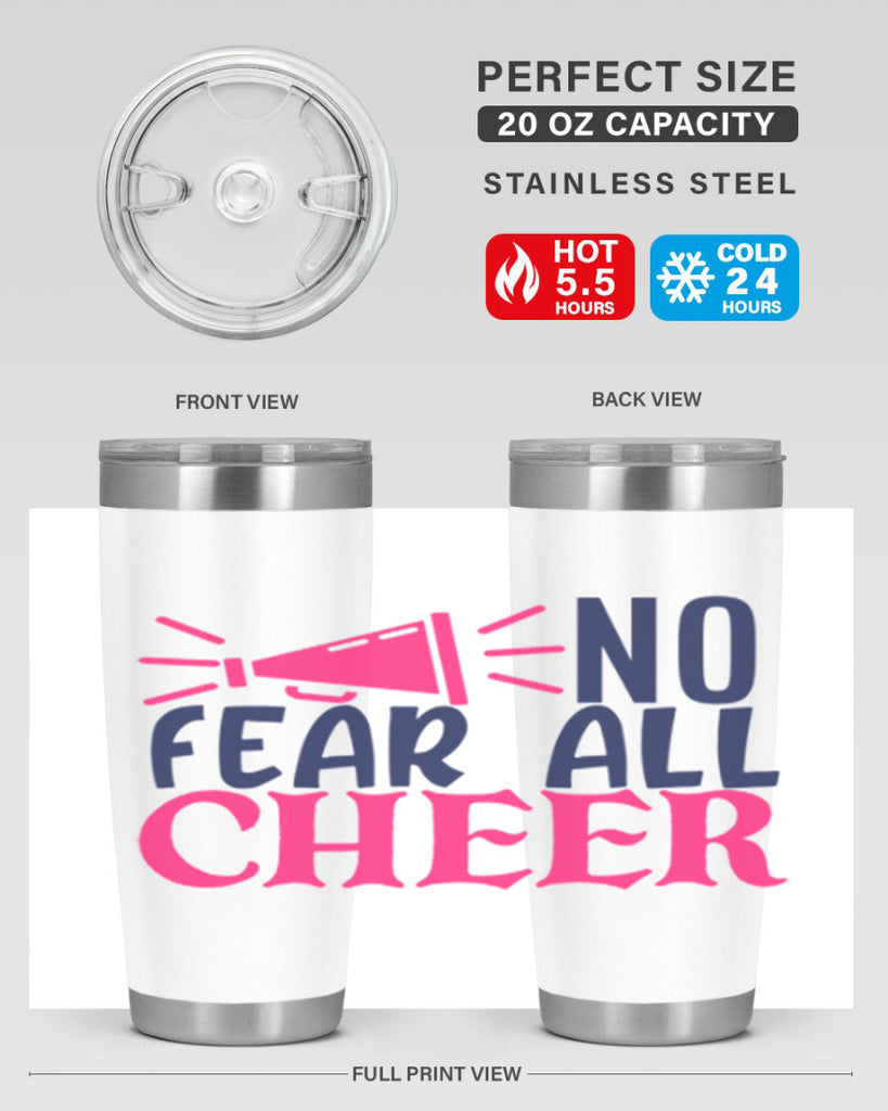 no fear all cheer 1739#- cheer- Tumbler
