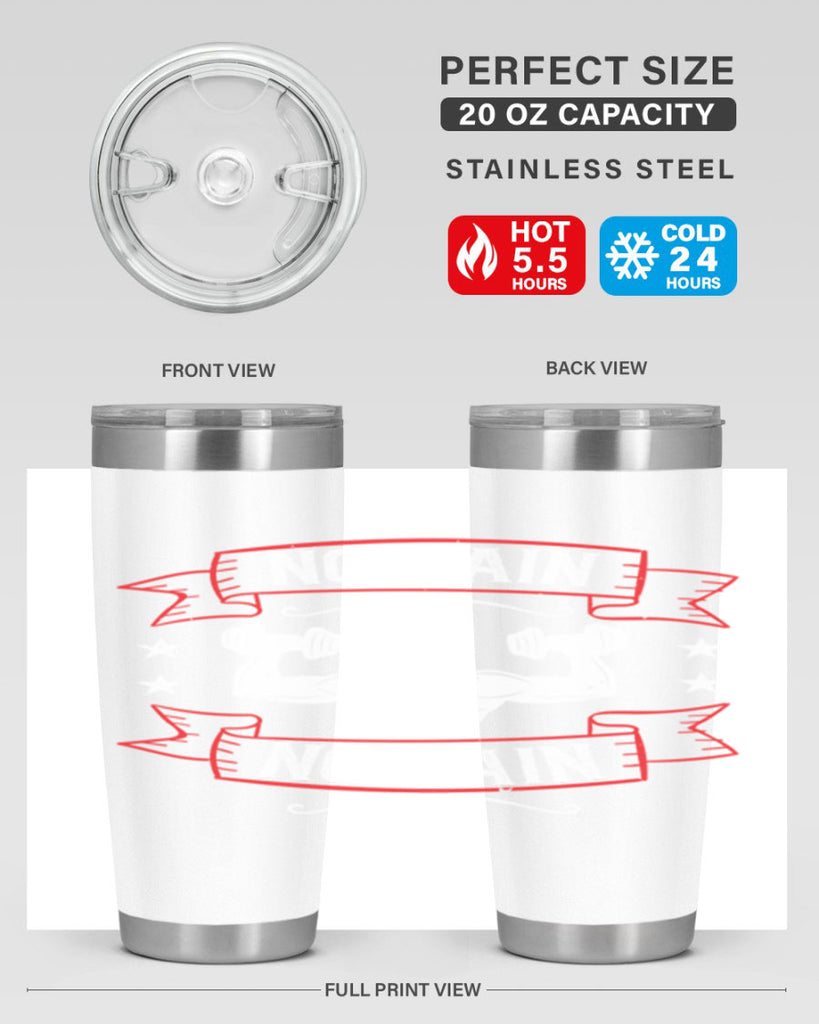 no pain no gain 82#- gym- Tumbler