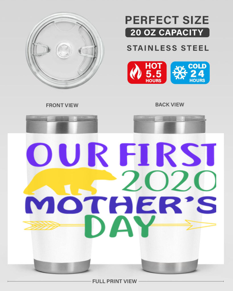 our first mothers day 4#- mardi gras- Tumbler