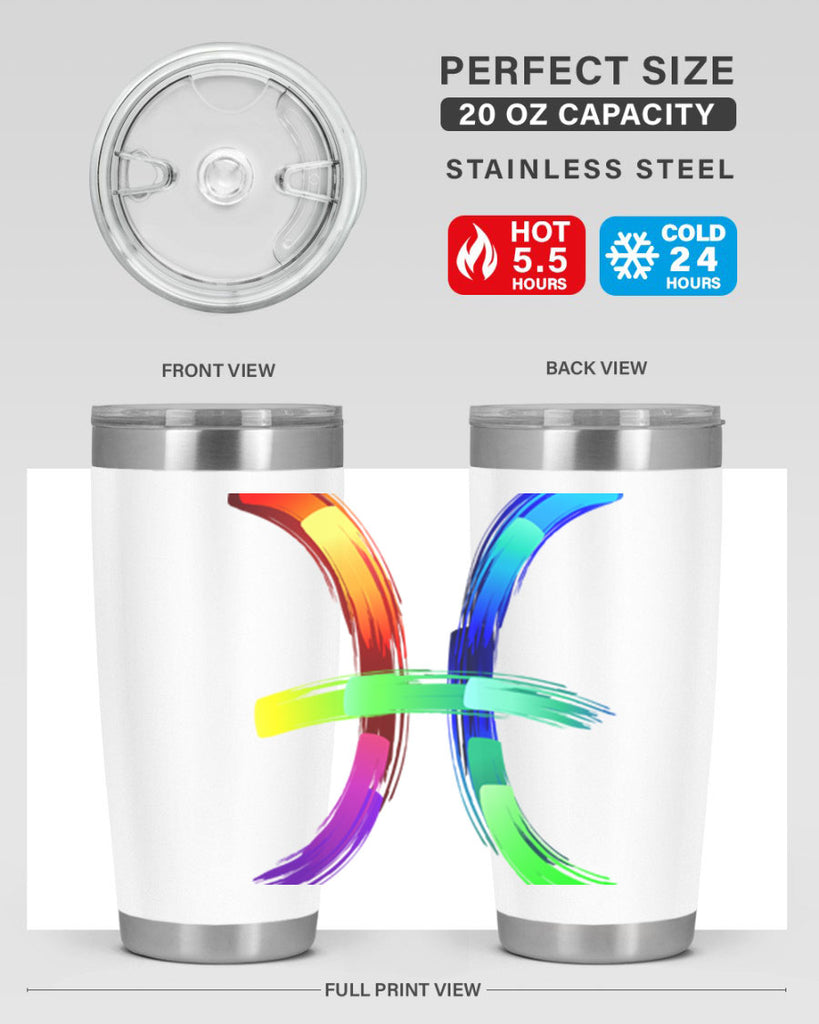 pisces 370#- zodiac- Tumbler