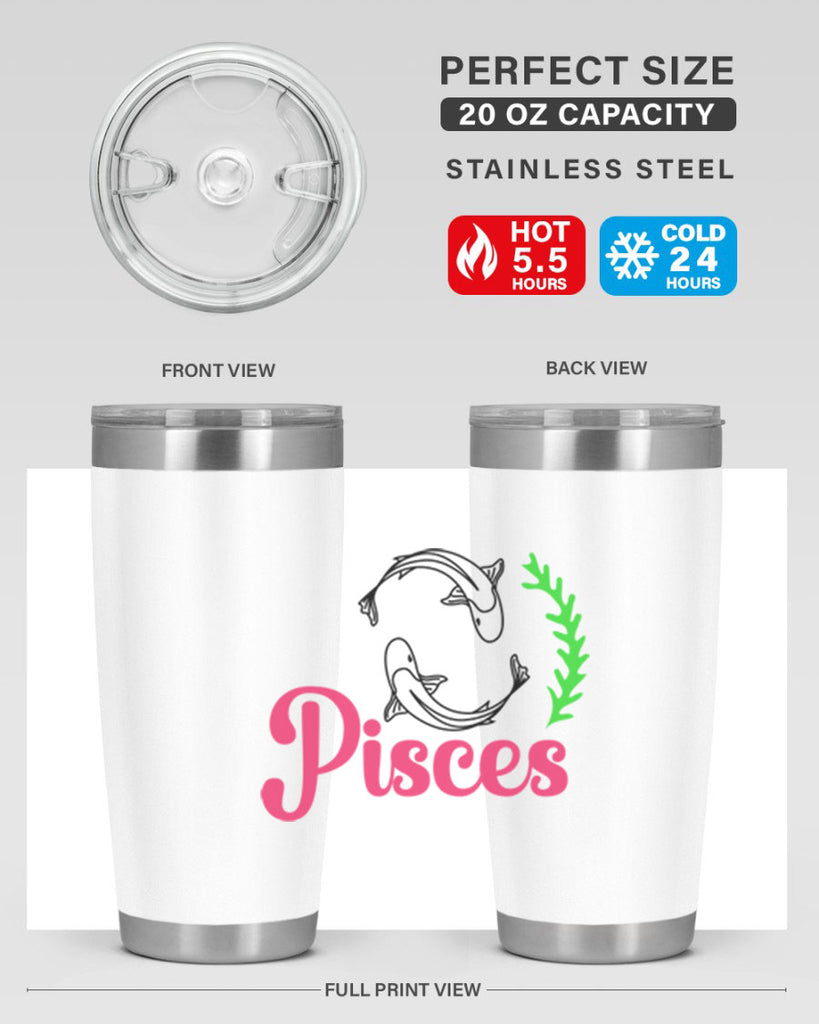 pisces 372#- zodiac- Tumbler