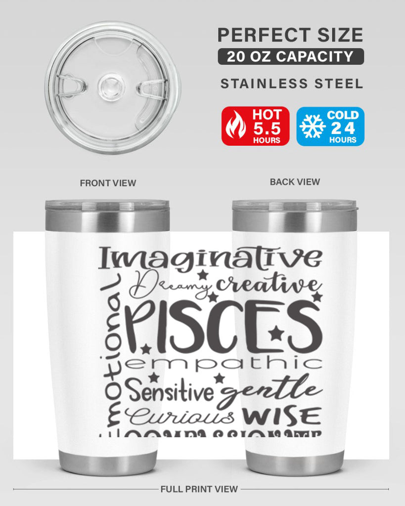 pisces 570#- zodiac- Tumbler