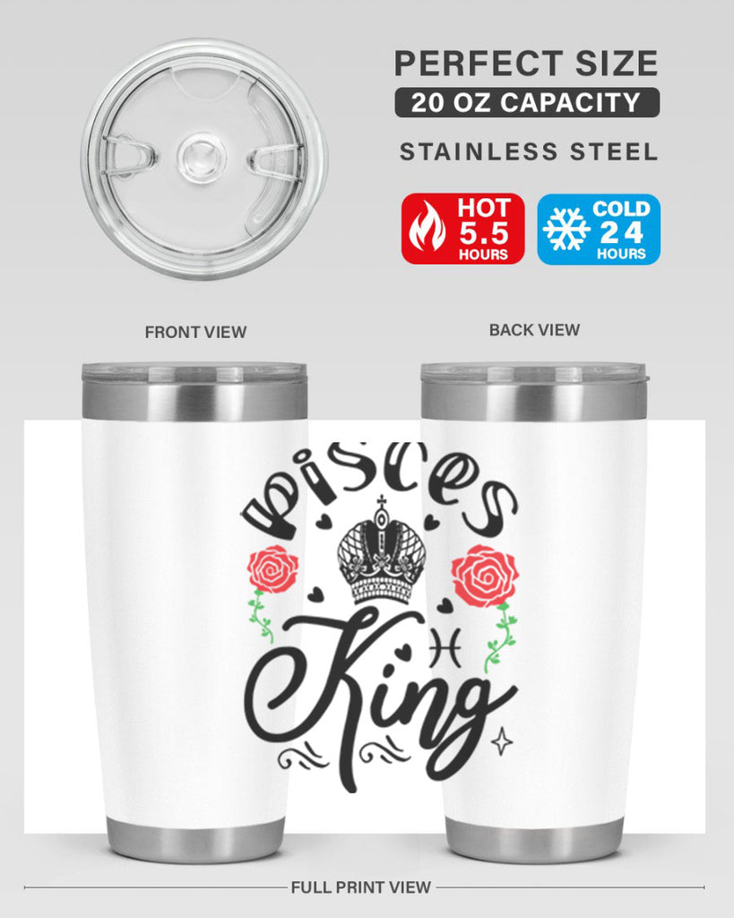 pisces king 375#- zodiac- Tumbler