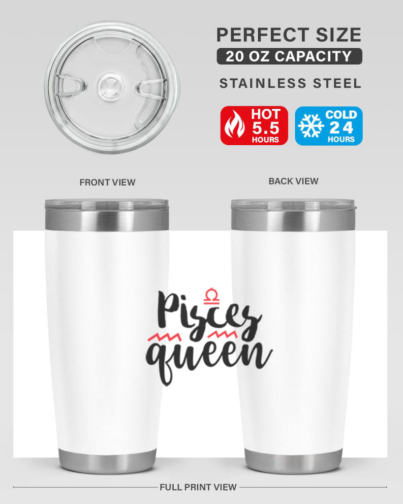 pisces queen 368#- zodiac- Tumbler