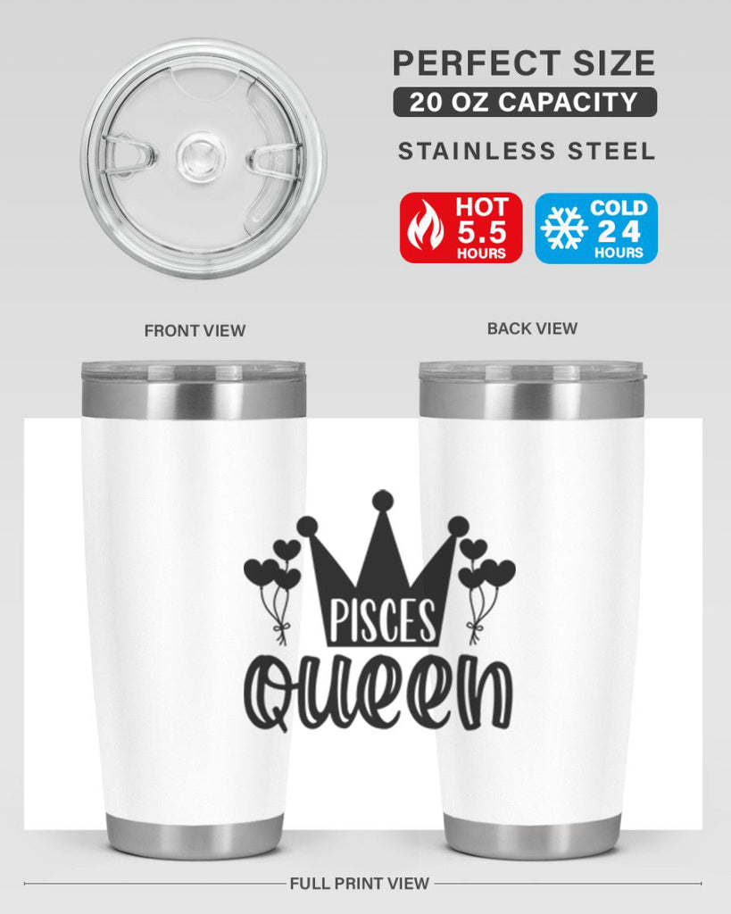 pisces queen 377#- zodiac- Tumbler