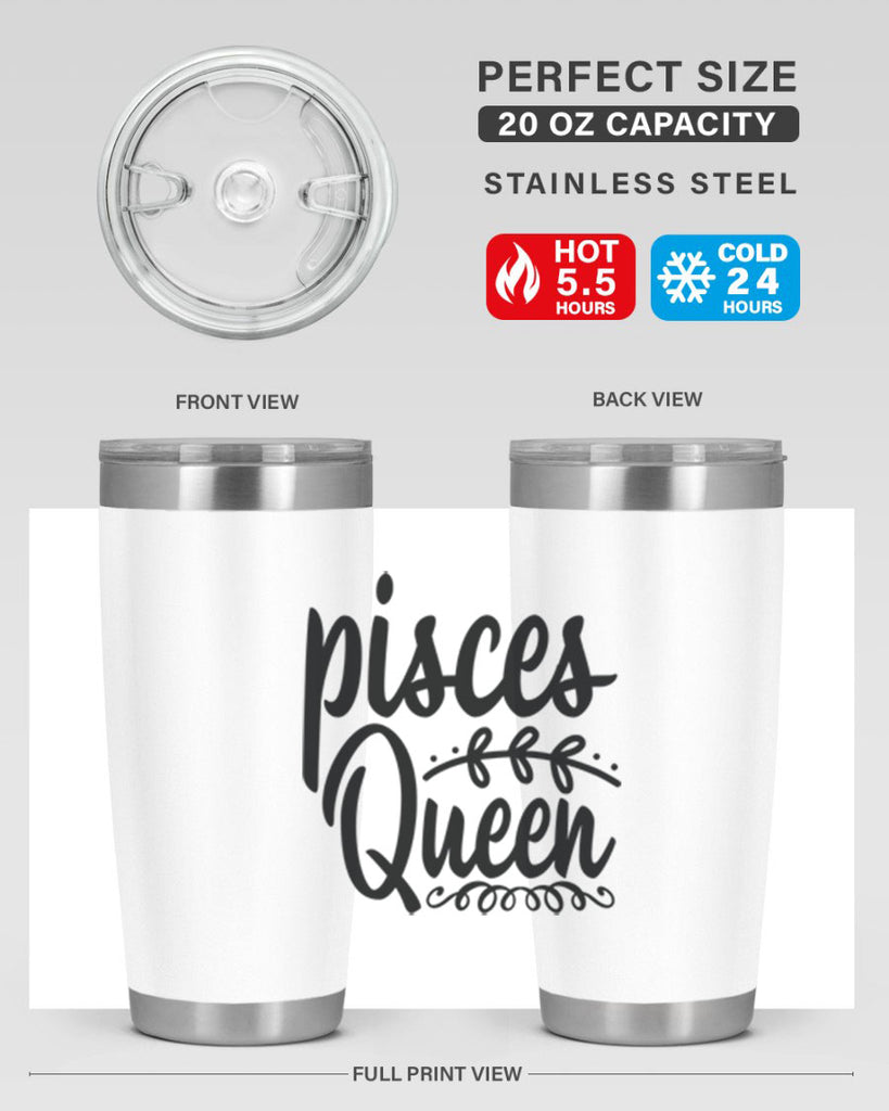 pisces queen 378#- zodiac- Tumbler