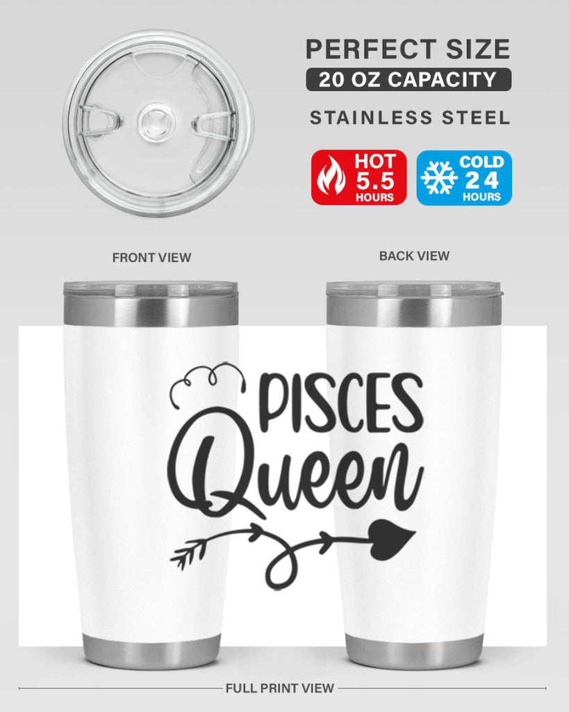 pisces queen 379#- zodiac- Tumbler