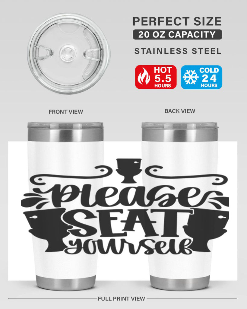 please seat yourself 21#- bathroom- Tumbler
