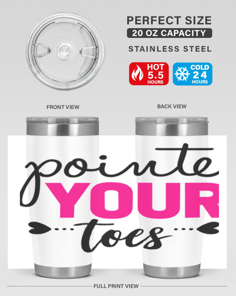 pointe your toes 71#- ballet- Tumbler