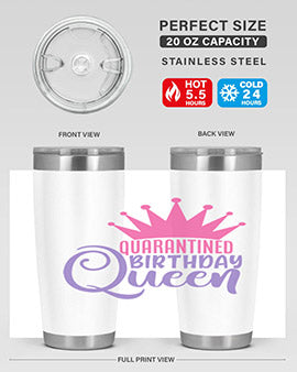 quarantined birthday queen Style 46#- corona virus- Tumbler
