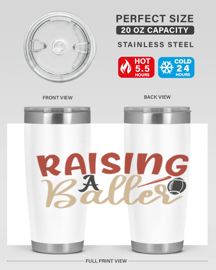 raising a baller 2278#- softball- Tumbler