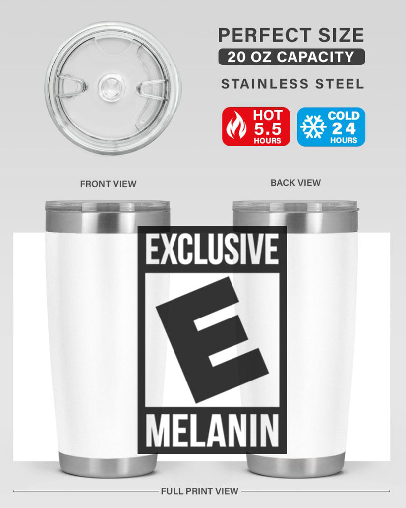 rated exclusive melanin 46#- black words phrases- Cotton Tank