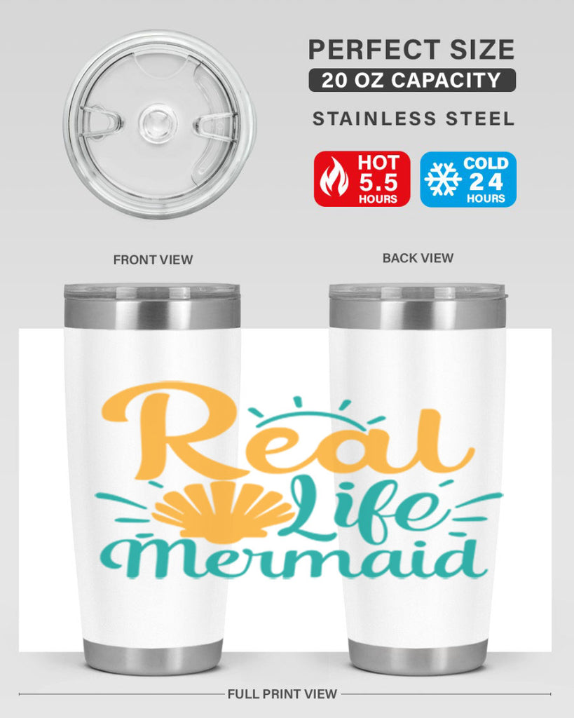 real life mermaid Style 79#- summer- Tumbler