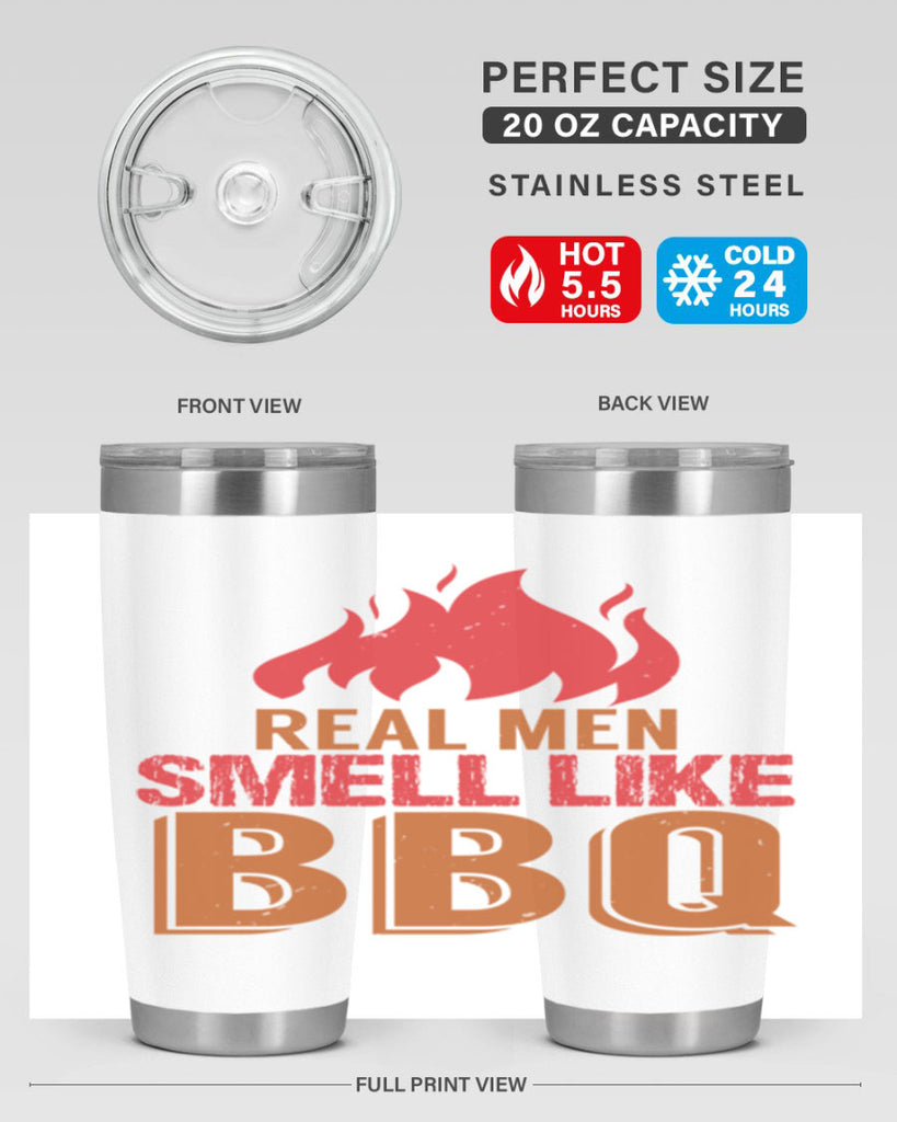 real men smell like bbq 16#- bbq- Tumbler