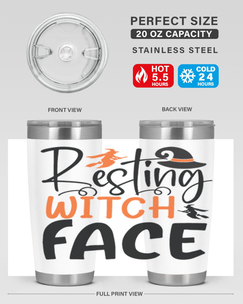 resting witch face 108#- halloween- Tumbler