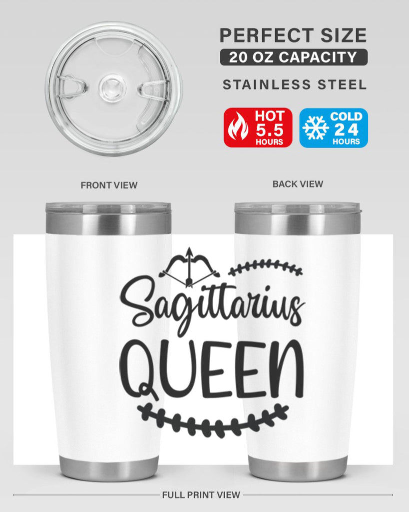 sagittarius queen 413#- zodiac- Tumbler