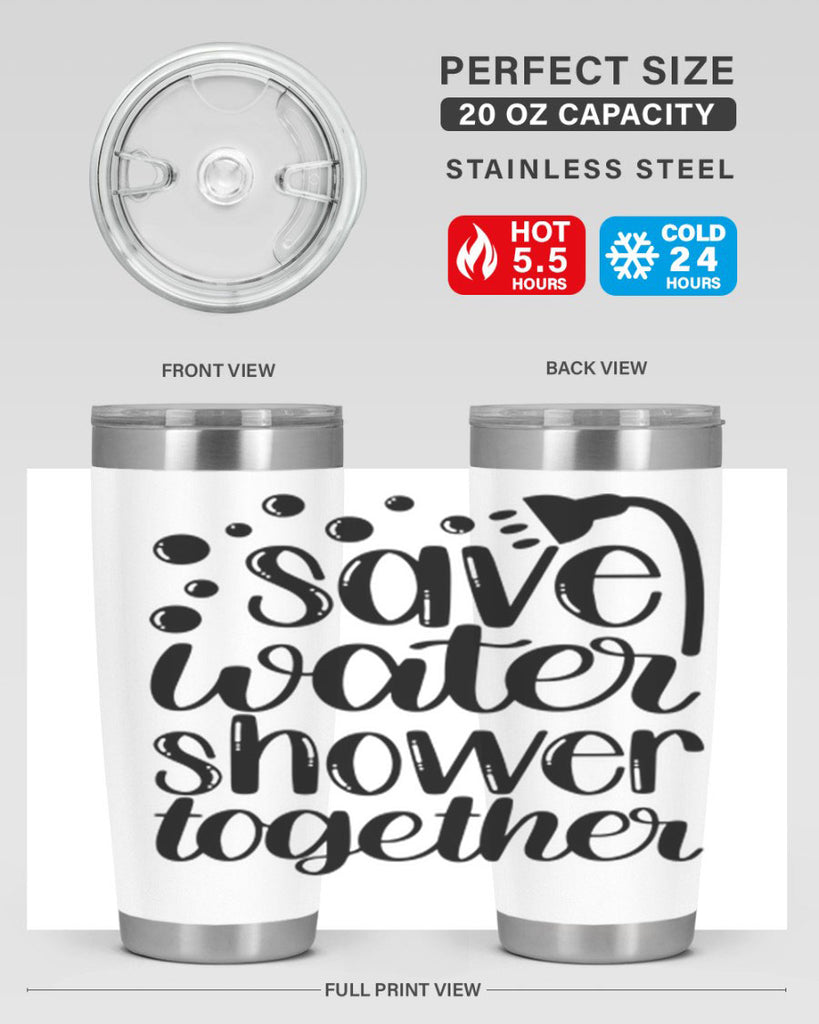 save water shower together 18#- bathroom- Tumbler