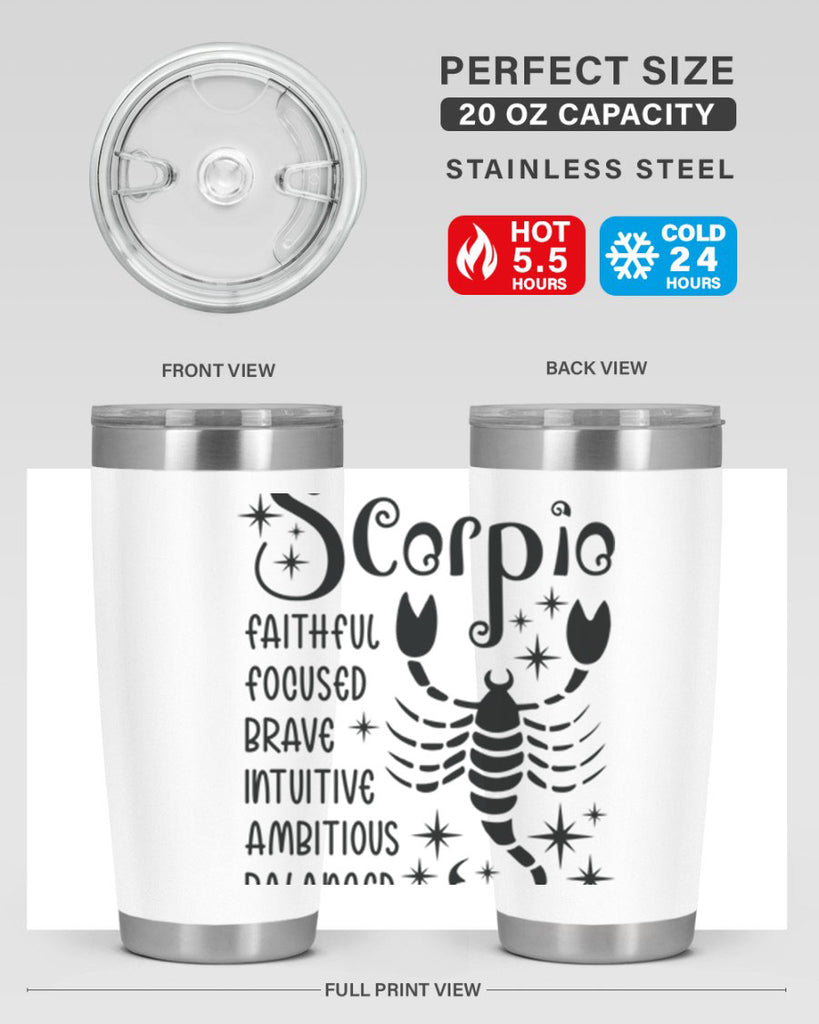 scorpio 431#- zodiac- Tumbler