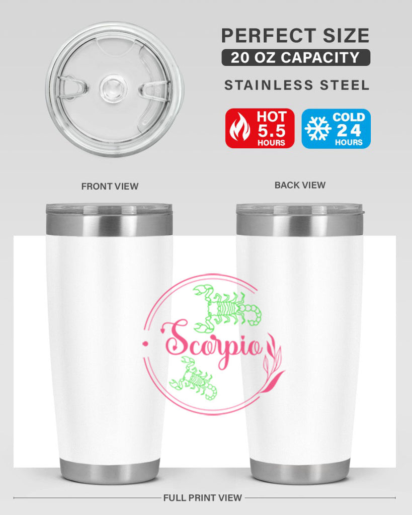 scorpio 437#- zodiac- Tumbler