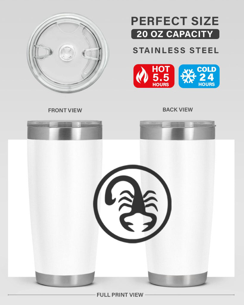scorpio 452#- zodiac- Tumbler