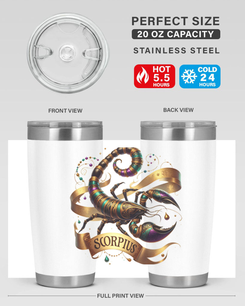 scorpio 459#- zodiac- Tumbler