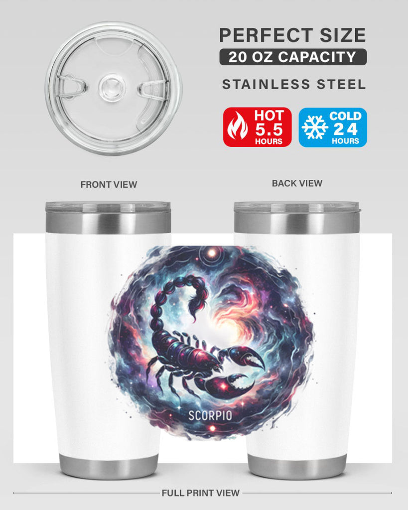 scorpio 461#- zodiac- Tumbler