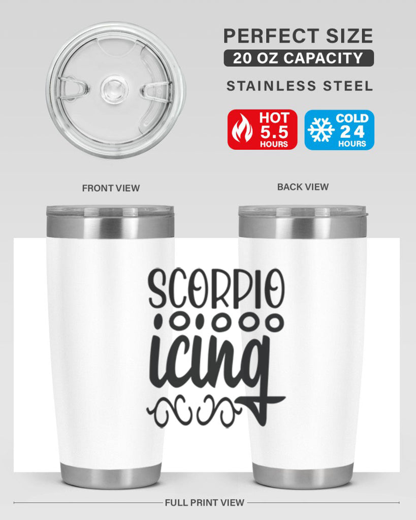 scorpio icing 441#- zodiac- Tumbler