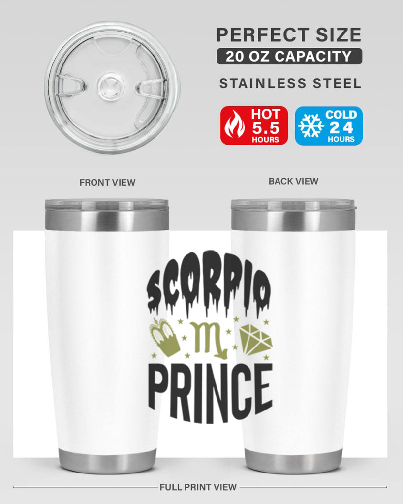 scorpio prince 445#- zodiac- Tumbler