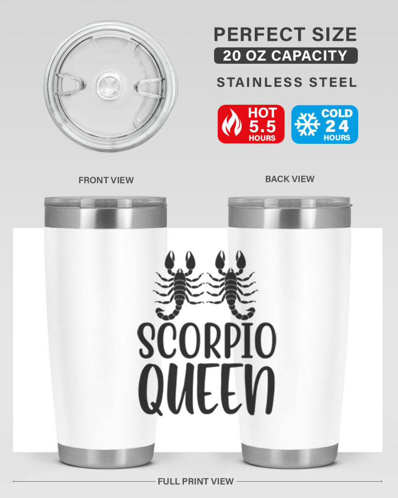 scorpio queen 446#- zodiac- Tumbler