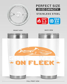 shark week on fleek Style 42#- shark  fish- Tumbler