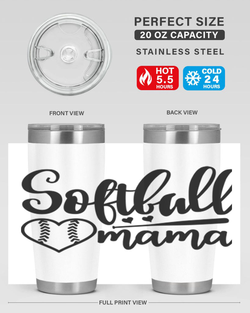 softball mama 2274#- softball- Tumbler