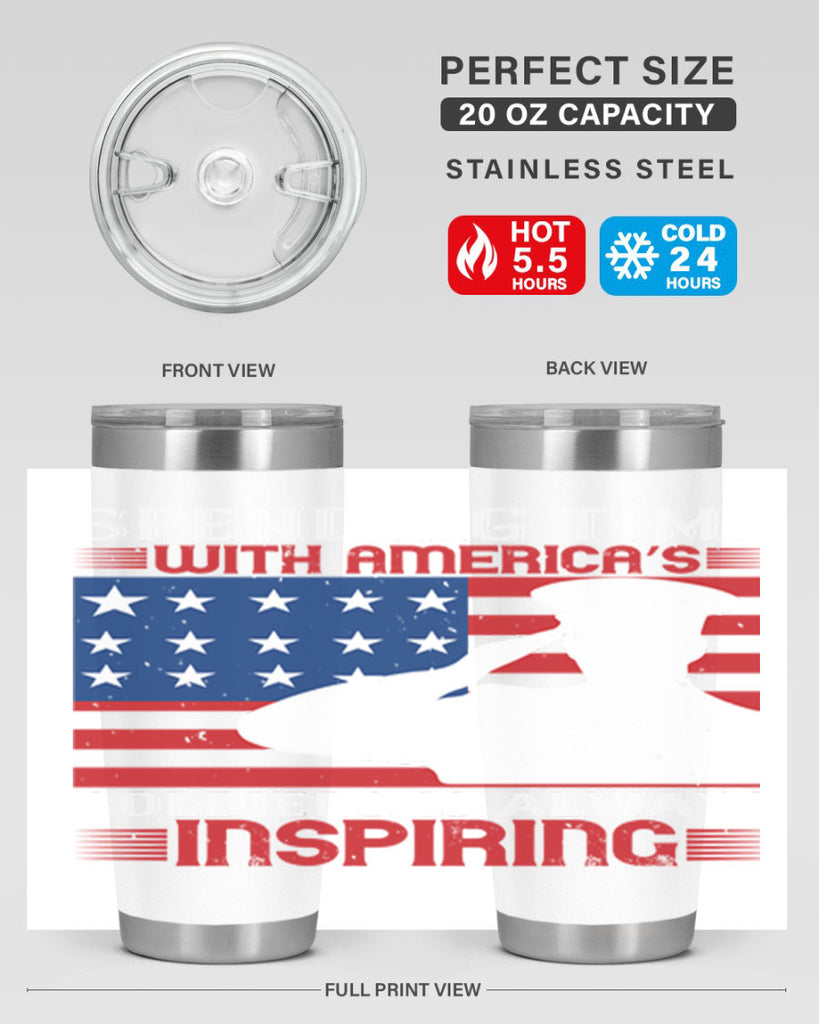 spending time with americas 90#- Veterns Day- Tumbler