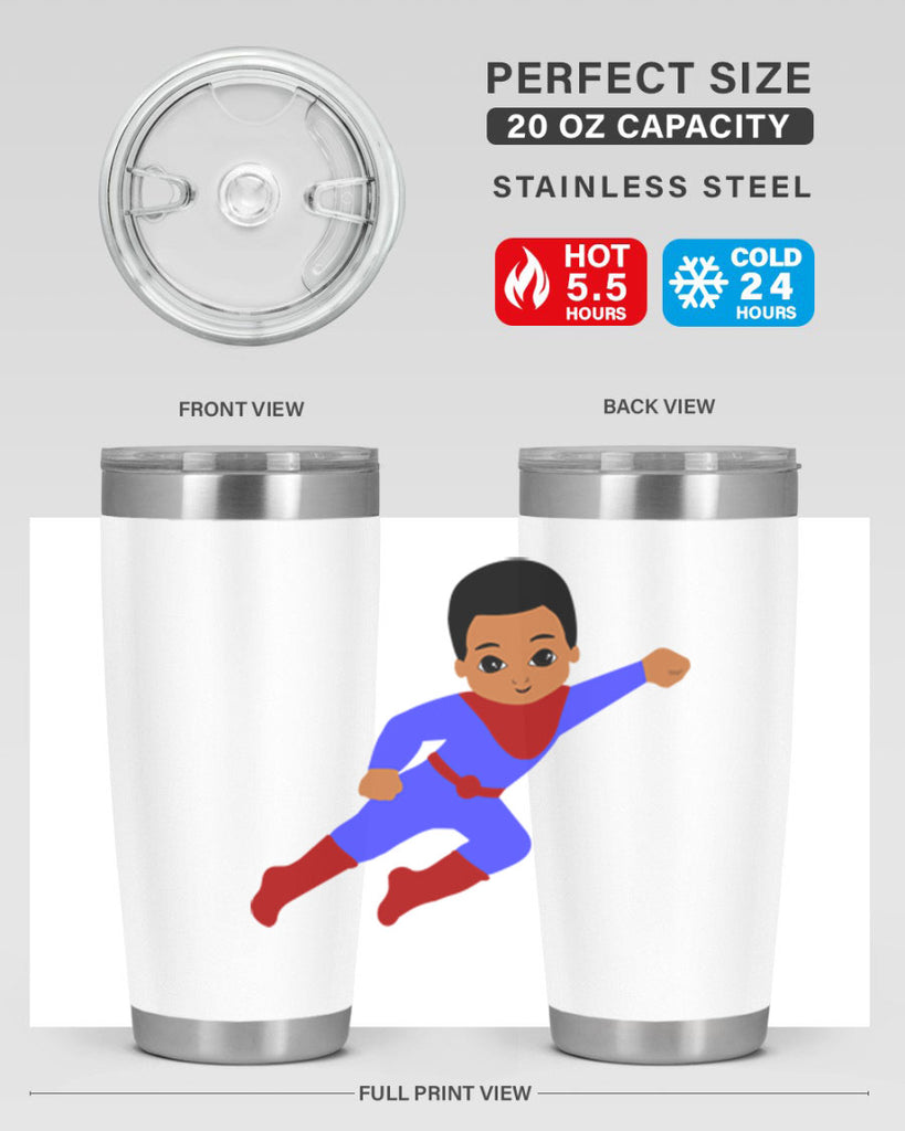 super kid 14#- black men - boys- tumbler
