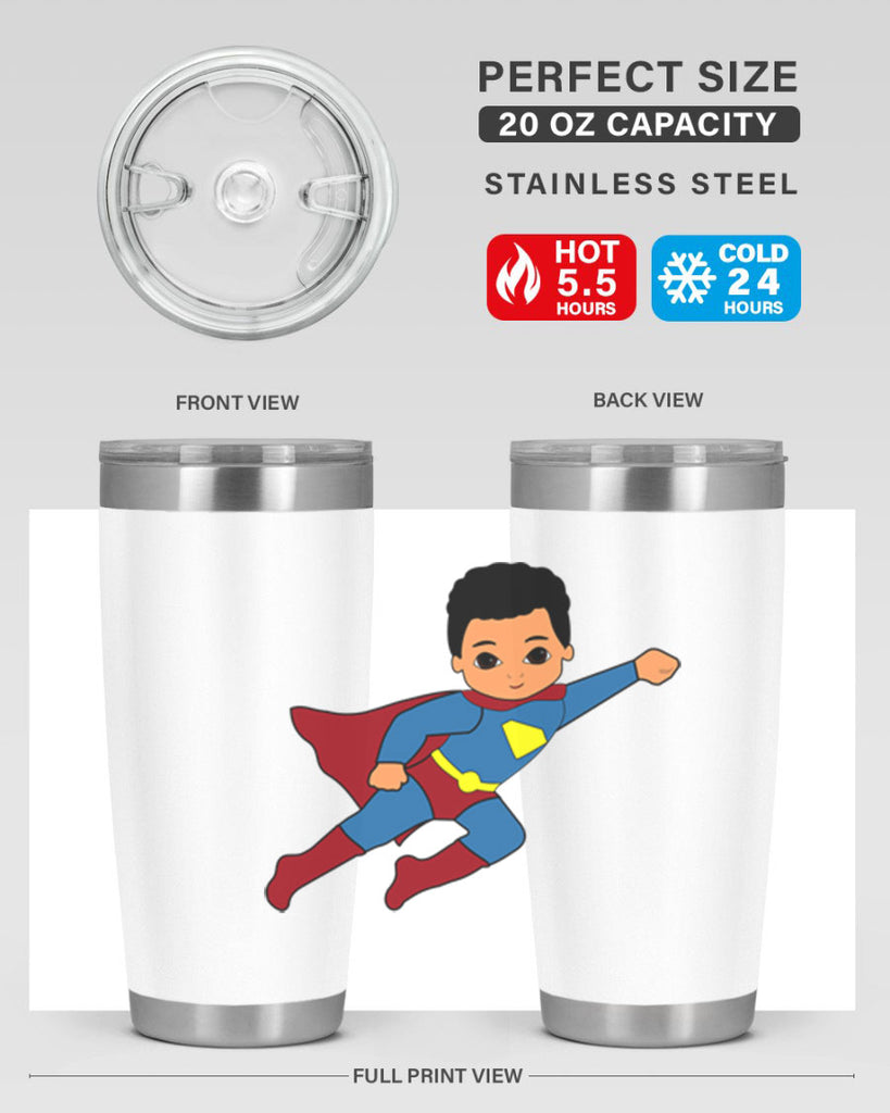 super kid 15#- black men - boys- tumbler